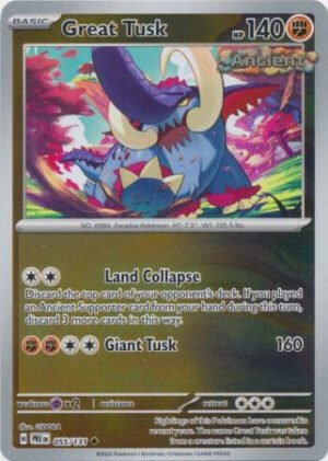 SV Prismatic Evolutions 055/131 Great Tusk (Reverse Holo)