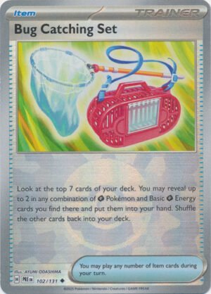 SV Prismatic Evolutions 102/131 Bug Catching Set (POKE BALL Pattern Holo)