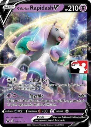 Sword & Shield Promo SWSH111 Galarian Rapidash V (Prize Pack League Promo)