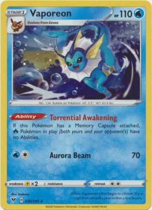 Vivid Voltage 030/185 Vaporeon (Cosmo Holo)
