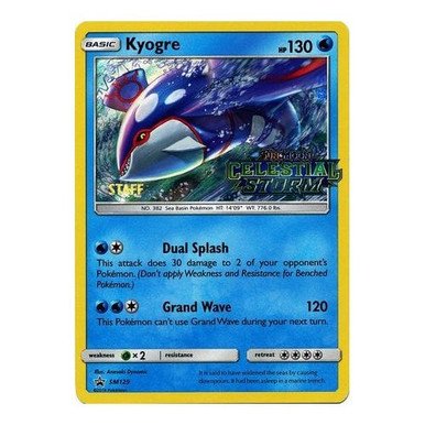 Sun & Moon Promo SM129 Kyogre (Staff)