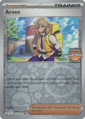 Scarlet & Violet (Base Set) 166/198 Arven (Regional League Promo)