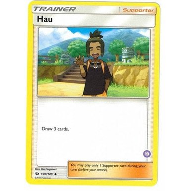 Sun and Moon (Base Set) 120/149 Hau (Trainer Kit Alolan Sandslash #19)
