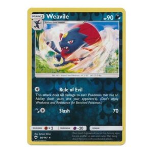 SM Burning Shadows 086/147 Weavile (Reverse Holo)