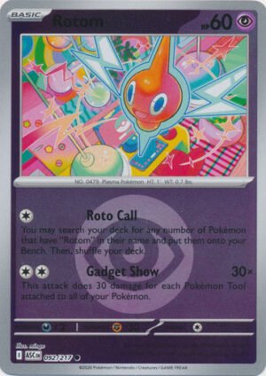 ME Ascended Heroes 092/217 Rotom (Reverse Holo ENERGY SYMBOL)