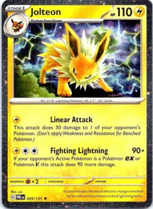 SV Prismatic Evolutions 029/131 Jolteon (Cosmo Holo)