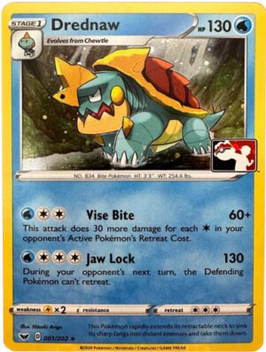Sword & Shield (Base) 061/202 Drednaw (League Promo Cosmo Holo)
