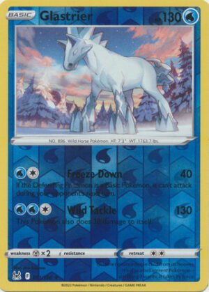 SWSH Lost Origin 051/196 Glastrier (Reverse Holo)