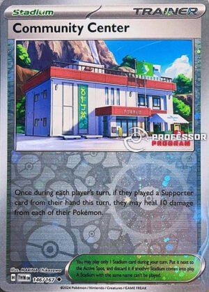 SV Twilight Masquerade 146/167 Community Center Reverse Cosmo Holo Professor Program)