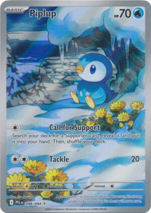 ME Phantasmal Flames 098/094 Piplup (Illustration Rare)