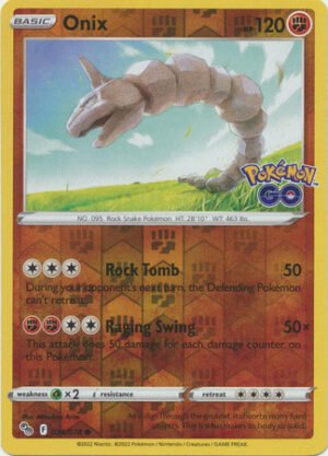 Pokemon GO 036/078 Onix (Reverse Holo)