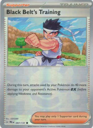 SV Prismatic Evolutions 097/131 Black Belt'sPractice #097 (POKE BALL Pattern Holo)
