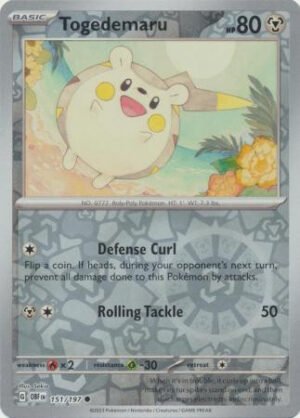 SV Obsidian Flames 151/197 Togedemaru (Reverse Holo)