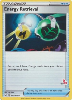 Sword & Shield (Base) 160/202 Energy Retrieval (Cinderace Symbol 25)