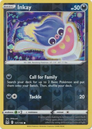 SWSH Lost Origin 121/196 Inkay (Reverse Holo)