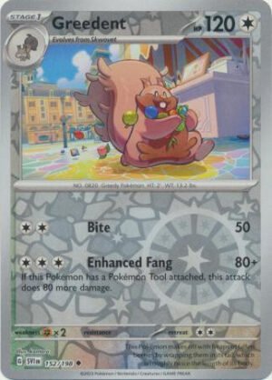 Scarlet & Violet (Base Set) 152/198 Greedent (Reverse Holo)