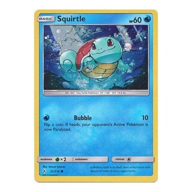 SM Unbroken Bonds 033/214 Squirtle (Cosmo Holo)