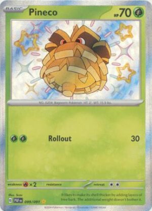 SV Paldean Fates 099/091 Pineco (Holo Shiny)