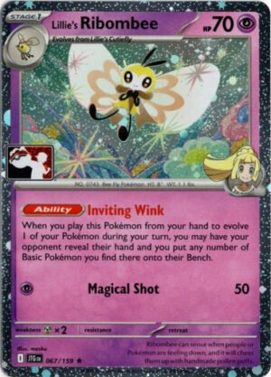 SV Journey Together 067/159 Lillie's Ribombee (Prize Pack League Promo Cosmo Holo)