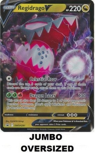 JUMBO Sword & Shield Promo SWSH281 Regidrago V
