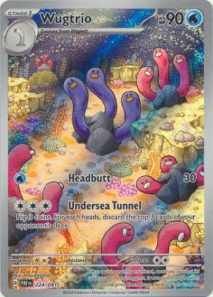 SV Paldean Fates 224/091 Wugtrio (Illustration Rare)