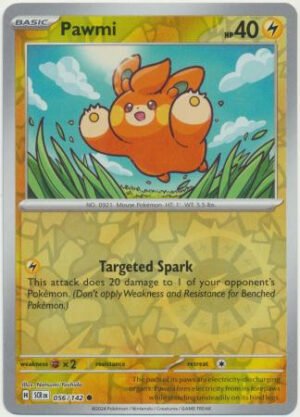 SV Stellar Crown 056/142 Pawmi (Reverse Holo)