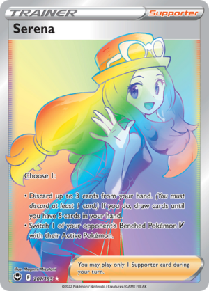 SWSH Silver Tempest 207/195 Serena (Rainbow Rare)