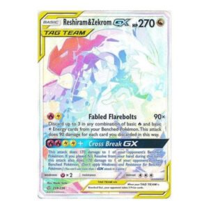 SM Cosmic Eclipse 259/236 Reshiram & Zekrom (Tag Team Rainbow Rare )