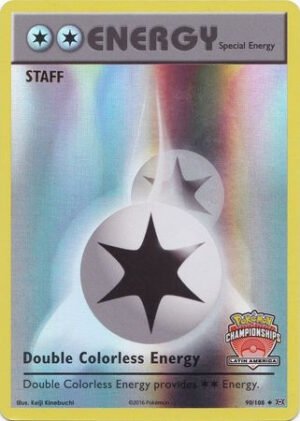 XY Evolutions 90/108 Double Colorless Energy (League Promo Latin America STAFF)