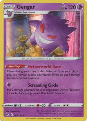 SWSH Lost Origin 066/196 Gengar (Holo)