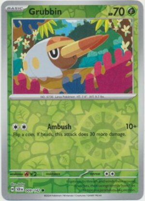 SV Stellar Crown 009/142 Grubbin (Reverse Holo)