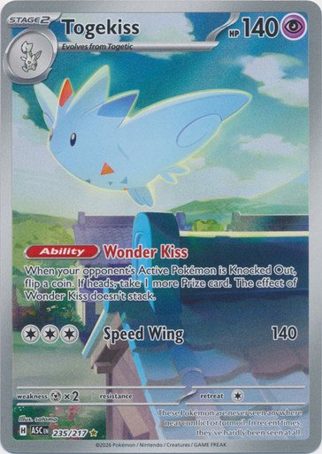 ME Ascended Heroes 235/217 Togekiss (Illustration Rare)