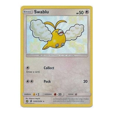 Dragon Majesty SV42/SV94 Swablu (Hidden Fates Shiny Vault Holo)