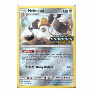SM Unbroken Bonds 129/214 Melmetal (Cosmo Holo w/ Logo)