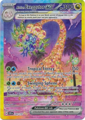 SV Surging Sparks 242/191 Alolan Exeggutor ex (Alternative Art, Full Art)