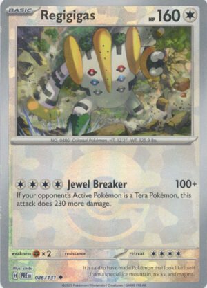 SV Prismatic Evolutions 086/131 Regigigas (POKE BALL Pattern Holo)