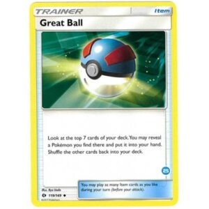 Sun and Moon (Base Set) 119/149 Great Ball (Trainer Kit Alolan Ninetales #25)