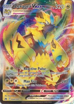 Crown Zenith 054/159 Zeraora VMAX (Full Art)