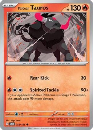 SV Surging Sparks 018/191 Paldean Tauros