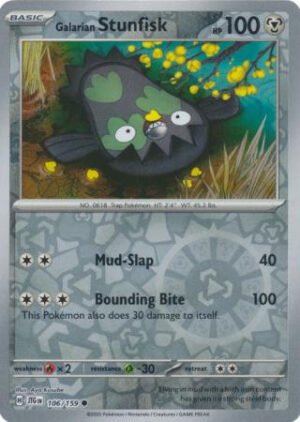 SV Journey Together 106/159 Galarian Stunfisk (Reverse Holo)