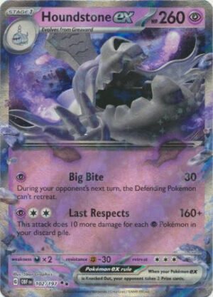 SV Obsidian Flames 102/197 Houndstone ex (Half Art)