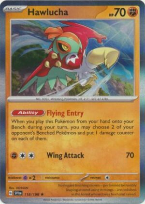 Scarlet & Violet (Base Set) 118/198 Hawlucha (Holo)