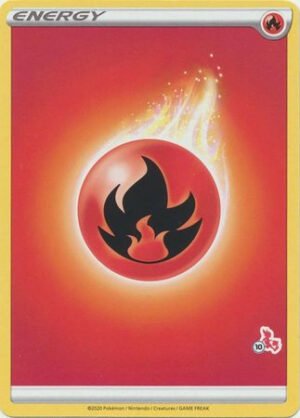 Sword & Shield (Base) EN02 Fire Energy (Cinderace Symbol 10)