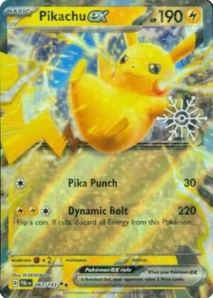 SV Paldea Evolved 063/193 Pikachu ex (Half Art w/ Snowflake Stamp)