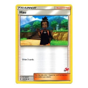 Sun and Moon (Base Set) 120/149 Hau (Charizard Symbol 28)