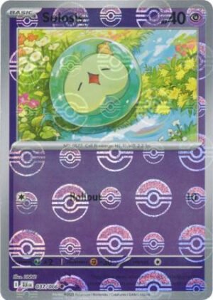 SV Black Bolt 037/086 Solosis (POKE BALL Reverse Holo)