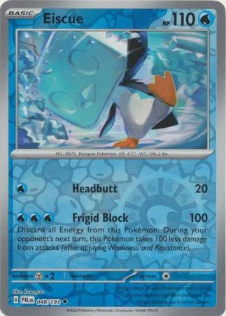 SV Paldea Evolved 048/193 Eiscue (Reverse Holo)