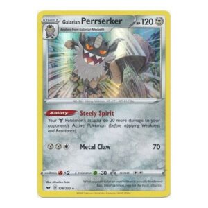Sword & Shield (Base) 128/202 Galarian Perrserker (Non-Holo)