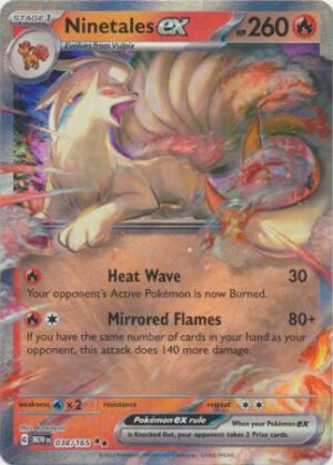 Scarlet & Violet 151 038/165 Ninetales ex (Half Art)