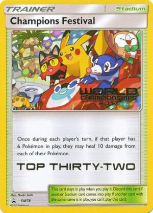 Sun & Moon Promo SM078 Champions Festival (Top 32)